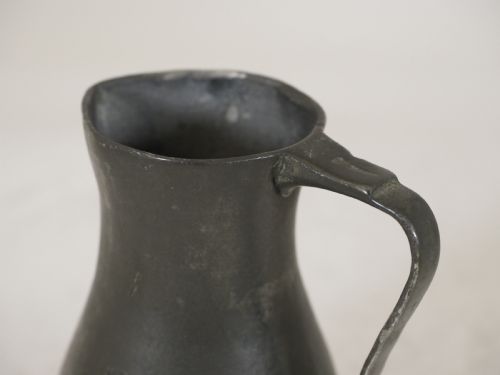ANTIQUE JERSEY PEWTER LIDLESS MEASURE OF 'NOGGIN' CAPACITY CIRCA 1800 - ADDITIONAL PHOTO 4