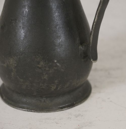 ANTIQUE JERSEY PEWTER LIDLESS MEASURE OF 'NOGGIN' CAPACITY CIRCA 1800 - ADDITIONAL PHOTO 5