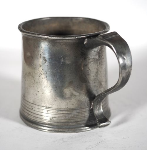 ANTIQUE ENGLISH PEWTER 34 PINT TAVERN MUG BY THOMAS DEAN ALDERSON CIRCA 1820 - ADDITIONAL PHOTO 1