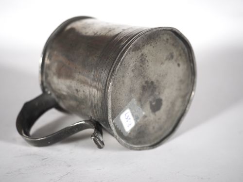 ANTIQUE ENGLISH PEWTER 34 PINT TAVERN MUG BY THOMAS DEAN ALDERSON CIRCA 1820 - ADDITIONAL PHOTO 4