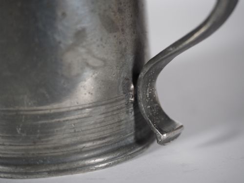 ANTIQUE ENGLISH PEWTER 34 PINT TAVERN MUG BY THOMAS DEAN ALDERSON CIRCA 1820 - ADDITIONAL PHOTO 7