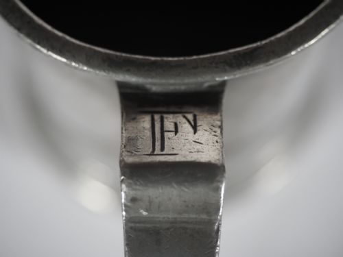 ANTIQUE ENGLISH PEWTER 1 PINT MEASURE BY FREDERIC SANDERS YEW TREE INN FELSTEAD CIRCA 1870 - ADDITIONAL PHOTO 8