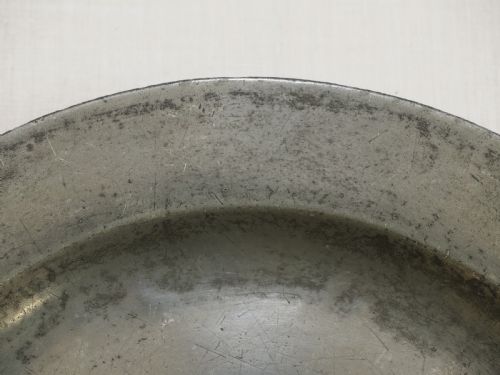 ANTIQUE ENGLISH PEWTER PLAIN RIM PLATE BY HUMPHREY EVANS II OF EXETER WORKED 1710 1763 - ADDITIONAL PHOTO 2