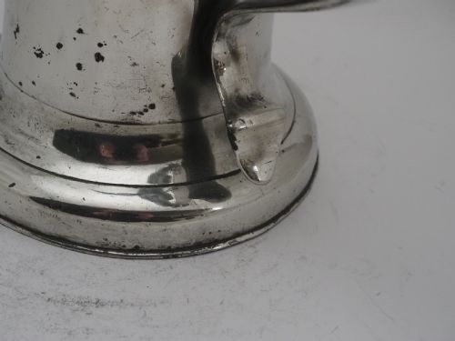ANTIQUE IRISH PEWTER CHURCH FLAGON PROBABLY BY JOHN HEANEY OF DUBLIN 1763 1807 - ADDITIONAL PHOTO 11