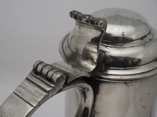 ANTIQUE IRISH PEWTER CHURCH FLAGON PROBABLY BY JOHN HEANEY OF DUBLIN 1763 1807 - ADDITIONAL PHOTO 13