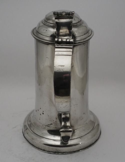 ANTIQUE IRISH PEWTER CHURCH FLAGON PROBABLY BY JOHN HEANEY OF DUBLIN 1763 1807 - ADDITIONAL PHOTO 14
