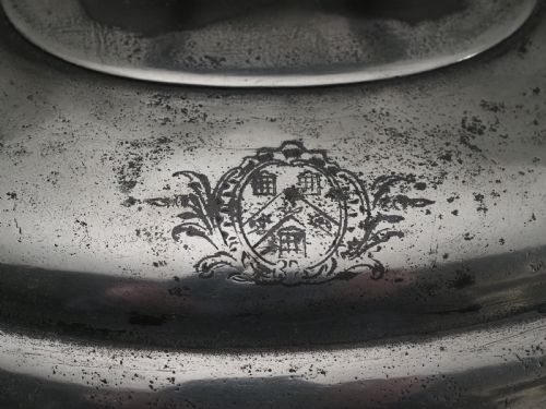 ANTIQUE ENGLISH PEWTER TUREEN ENGRAVED WITH THE ARMS OF THE WORSHIPFUL COMPANY OF PEWTERERS CIRCA 1790 - ADDITIONAL PHOTO 14