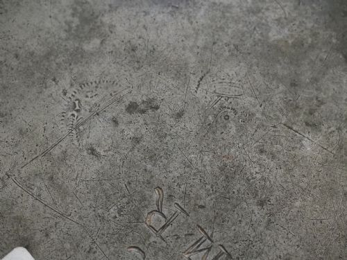 ANTIQUE ENGLISH PEWTER PLATE WITH SCARCE INCISED RIM BY JOHN TRAPP II CIRCA 1690 - ADDITIONAL PHOTO 7