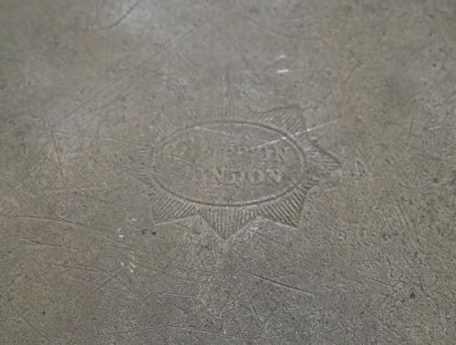 A SET OF FOUR ANTIQUE ENGLISH PEWTER PLATES BY T H COMPTON 1814 1835 - ADDITIONAL PHOTO 9