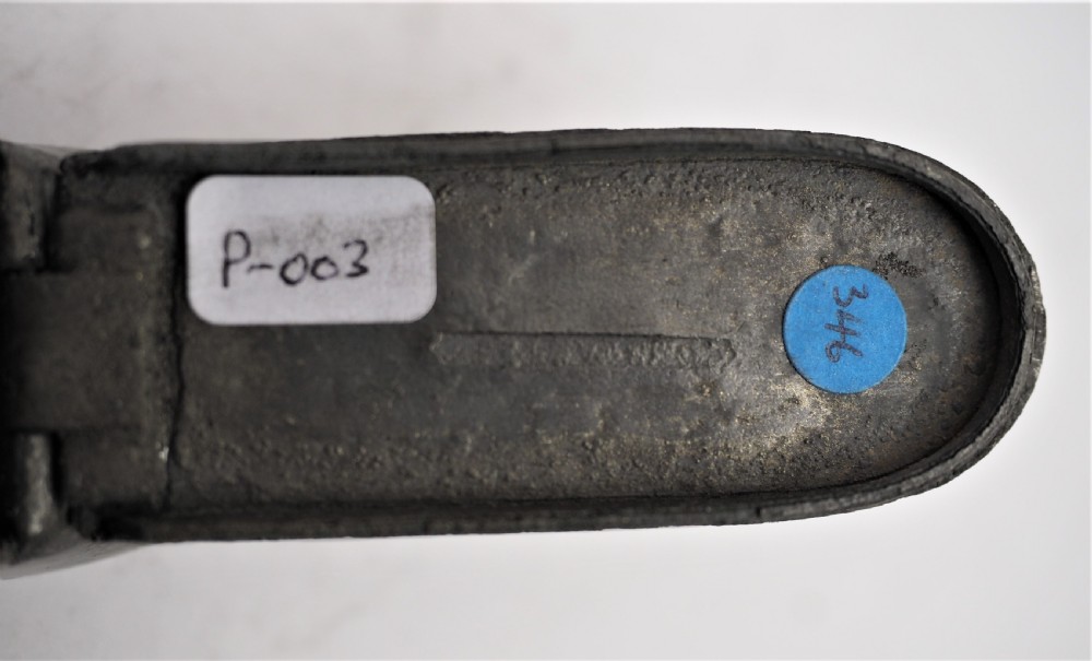 ANTIQUE ENGLISH PEWTER LADIES SHOE SNUFF BOX, CIRCA 1840. View VI
