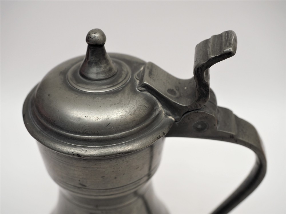 ANTIQUE SCOTTISH PEWTER CRESTED TAPPIT HEN, CHOPIN CAPACITY, CIRCA 1780. View IX