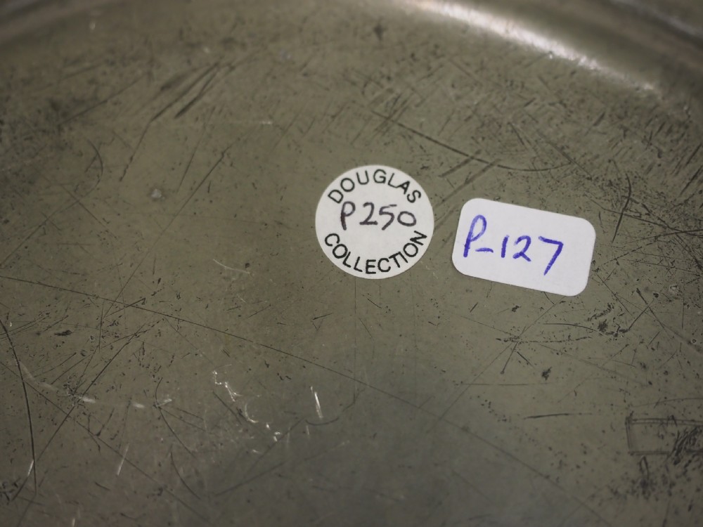GEORGE IV PEWTER PLAIN RIM PLATE WITH ROYAL CONNECTION, BY ALDERSON CIRCA 1820. View VI