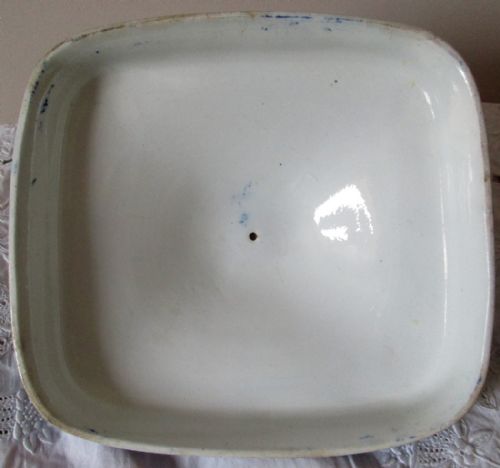 ANTIQUE ENGLISH GEORGIAN BLUE AND WHITE TRANSFER EUROPA PATTERN POTTERY VEGETABLE TUREEN AND COVER JOHN AND RICHARD RILEY - ADDITIONAL PHOTO 5