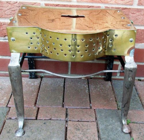 Antique English Georgian Brass and Steel Footman