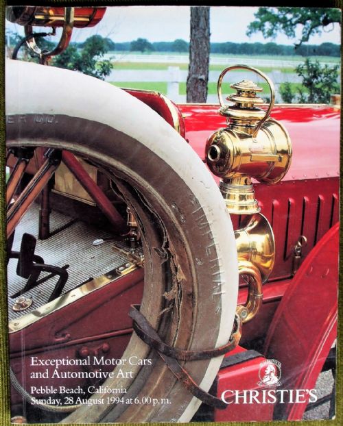 Christie's ~ Exceptional Motor Cars and Automotive Art ~ Pebble Beach, California ~ 28. 08. 1994