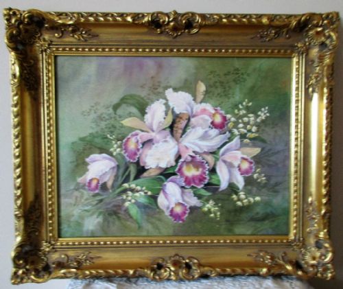 Brassolaeliocattleya Orchids ~ Watercolour ~ Reginald Johnson