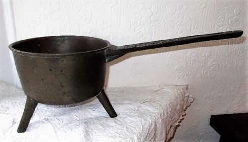 Antique English Georgian Bronze Skillet / Posnet ~ John and Tomson Warner