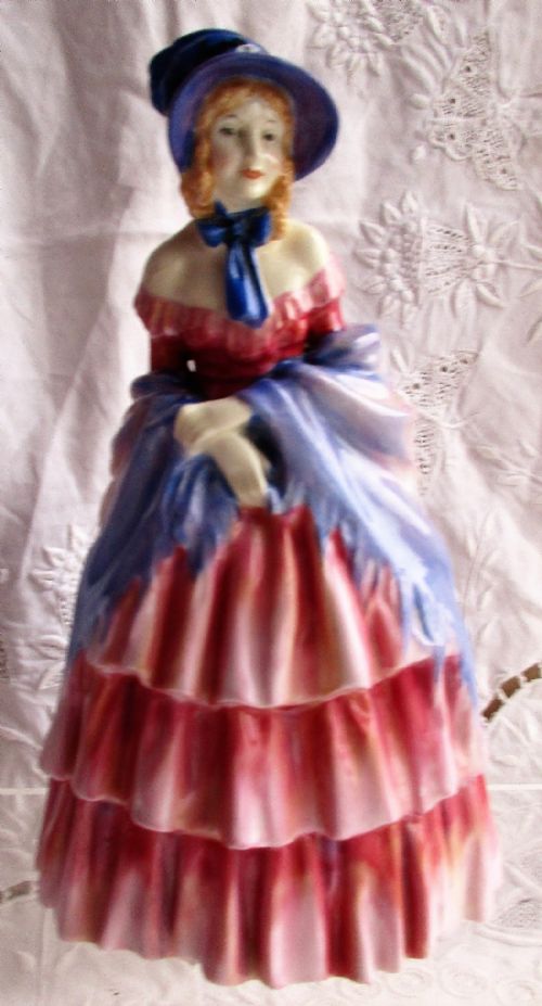 Vintage Royal Doulton English Porcelain Figurine ~ "A Victorian Lady" ~ HN 728