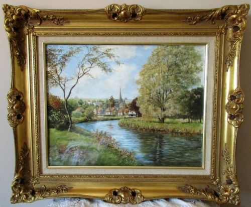 Bakewell and the River Wye, Derbyshire ~ Watercolour ~ Reginald Johnson
