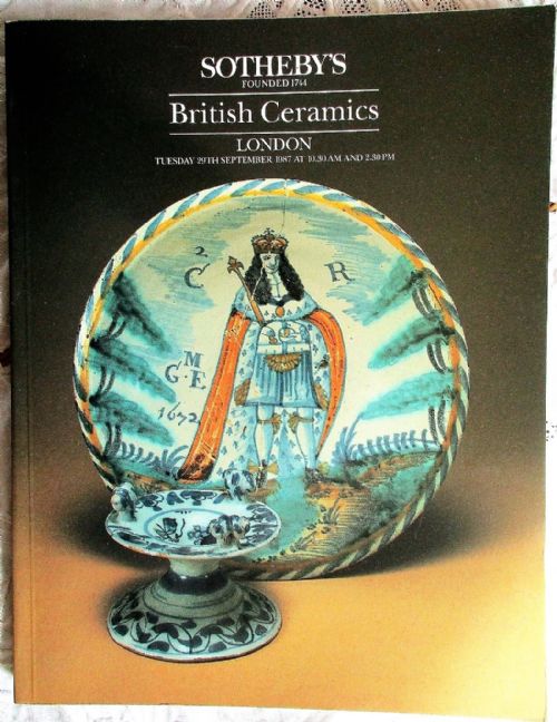 Sotheby's ~ British Ceramics ~ London ~ 29. 09. 1987