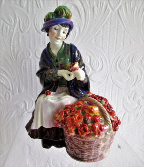 Vintage Royal Doulton English Porcelain Figurine ~ "All a' bloomin'" ~ HN 1466
