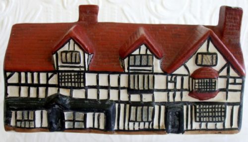 Antique English Willow Art China ~ Shakespeare's House ~ { Large }