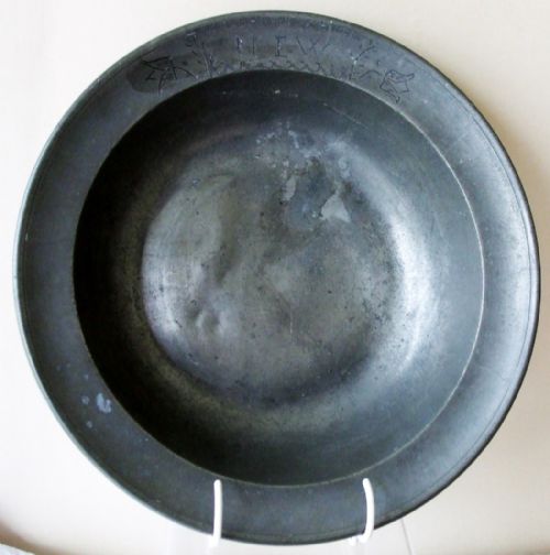 Antique Georgian Pewter Basin