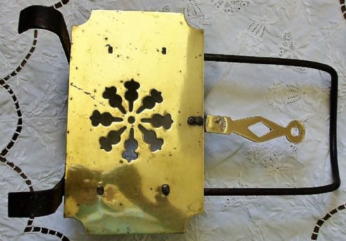 Antique English Victorian Brass and Iron Trivet