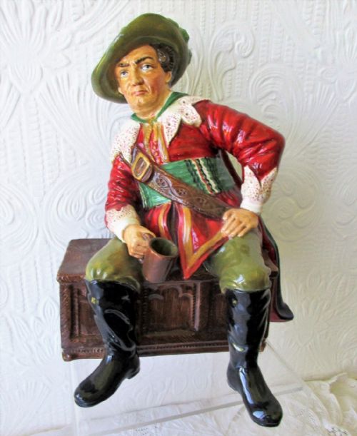 English Studio Pottery Porcelain Figurine ~ "Cavalier" ~ Reginald Johnson