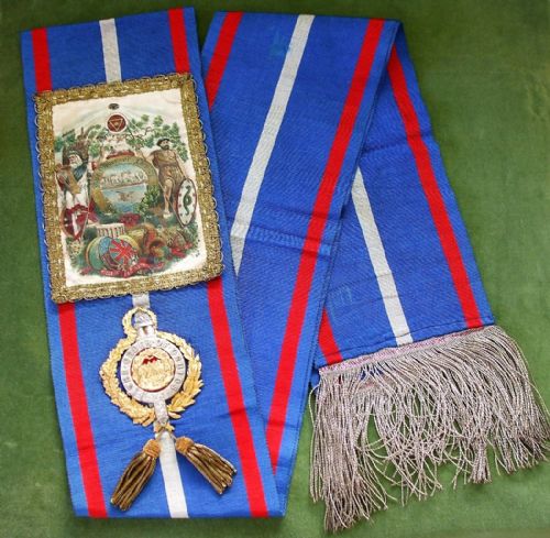Antique English Ceremonial Sash ~ The Order of Druids