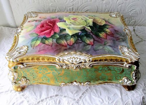 English Porcelain Jewel Casket ~ Reginald Johnson