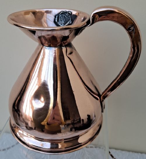 Antique English Victorian Copper Pint Measure