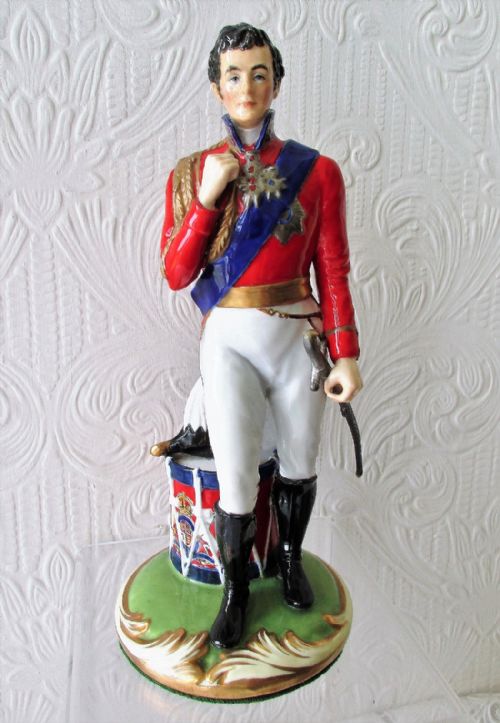 English Studio Pottery Porcelain Figurine ~ "The Duke of Wellington 1769 - 1852" ~ Reginald Johnson