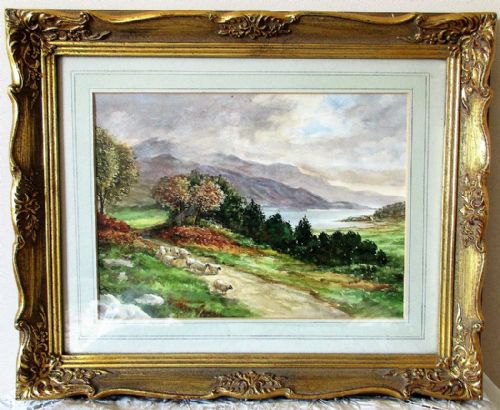 Above Llyn Celyn ~ Watercolour ~ Reginald Johnson 