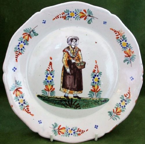 Antique Nevers French Faience Dish ~ Antoine Montagnon