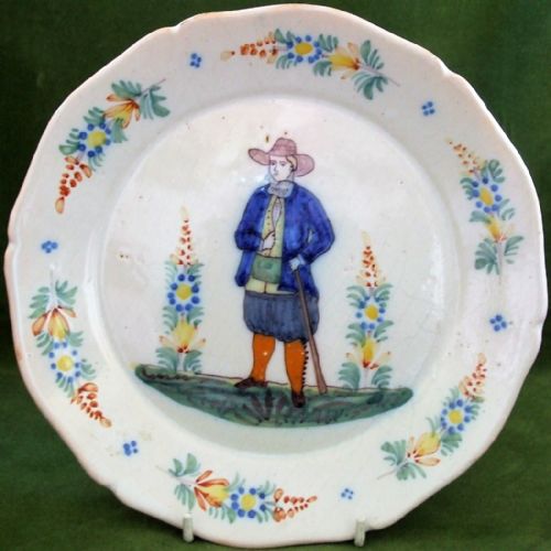 Antique Nevers French Faience Dish ~ Antoine Montagnon