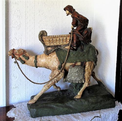 Vintage Czech Amphora Porcelain "Camel and Rider"