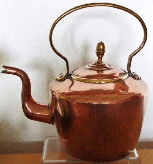 Antique English Victorian Copper Kettle