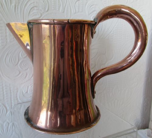 Antique English Victorian Copper Quart Tavern Jug
