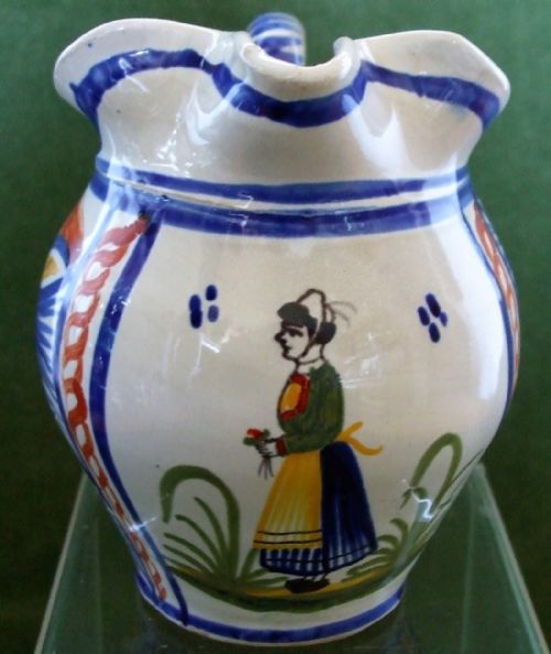 Vintage Henriot Quimper French Faience Jug