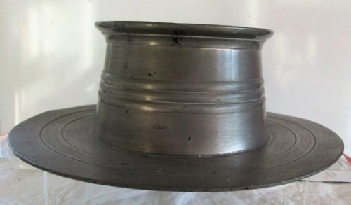 Vintage English Pewter Capstan Inkwell