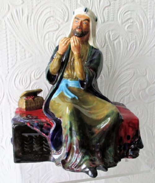 English Studio Pottery Porcelain Figurine ~ "Merchant" ~ Reginald Johnson