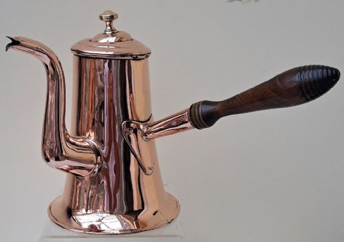 Antique English Georgian Copper Coffee Pot