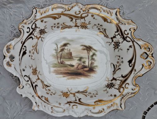 Antique English Victorian Porcelain Comport ~ Unattributed