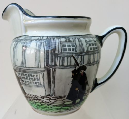 Antique Royal Doulton Pottery Jug ~ "The Night Watchman"