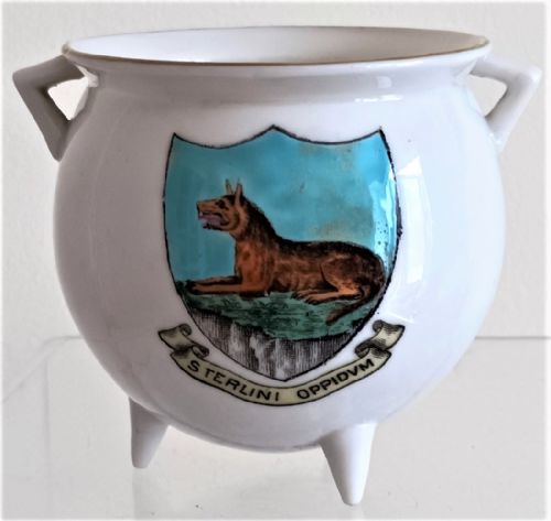 Antique W.H. Goss ~ Irish Bronze Pot ~ STERLINI OPPIDUM