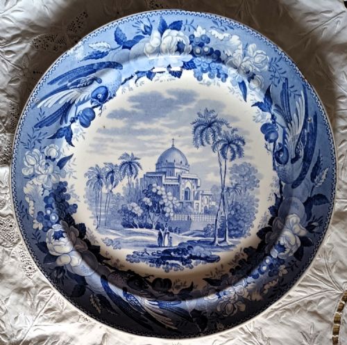 Georgian B. & W. Plate ~ Mausoleum of Kausim Solemanee at Chunar Gur