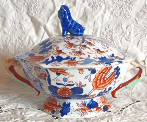 Antique English Georgian Mason's Ironstone Tureen and Cover