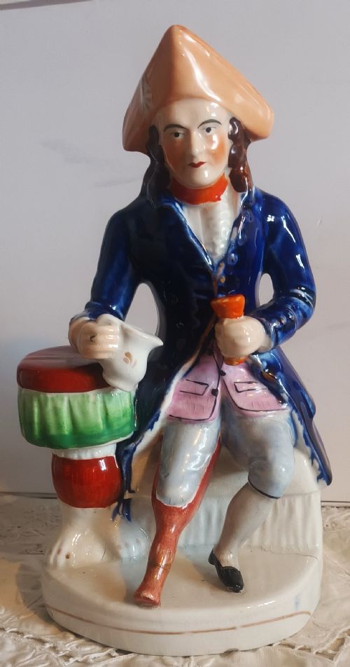 Antique English Victorian Staffordshire Figure ~ "Greenwich Hospital Sailor" ~ H 827