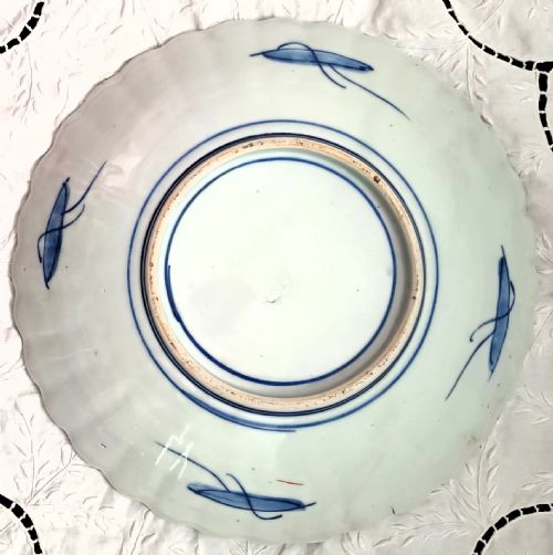 PAIR OF ANTIQUE JAPANESE MEIJI PERIOD IMARI PORCELAIN DISHES - ADDITIONAL PHOTO 3
